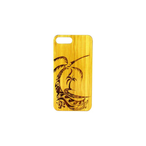 iPhone 6 Plus / iPhone 6s Plus  - Bamboo Phone Cover - Dolphin Island - Toka Creates