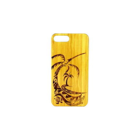 iPhone 7/8 Plus - Bamboo Phone Cover - Dolphin Island - Toka Creates