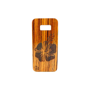 Samsung Galaxy S8 Plus - Wood Phone Cover - Hibiscus Flower - Toka Creates